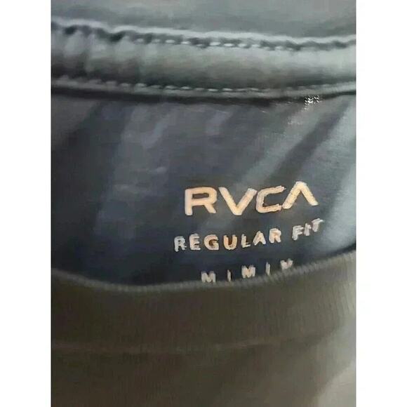 RVCA "Halfway" Short Sleeve Tee Mirage Blue Sz Medium NWT CR6 Excellent - Picture 3 of 7